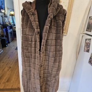 Women's Brown Quilted Coat